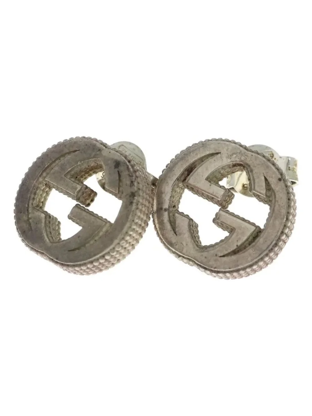 Gucci Interlocking Earrings Silver